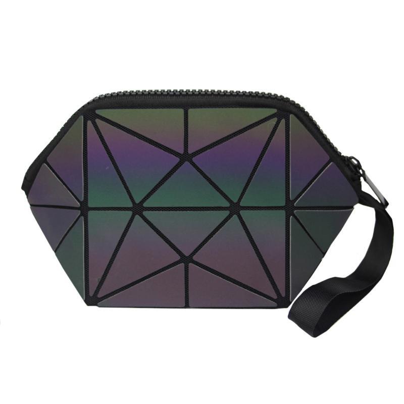 Luminous Geometric Folding Cosmetic Make Bag PeekWise