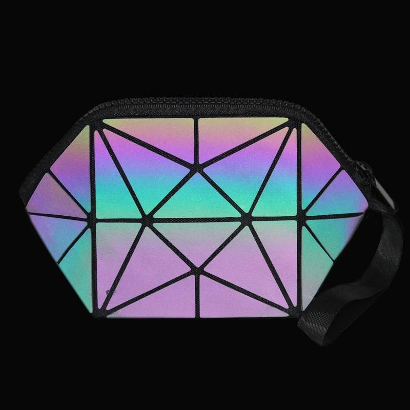 Luminous Geometric Folding Cosmetic Make Bag PeekWise
