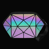 Thumbnail for Luminous Geometric Folding Cosmetic Make Bag PeekWise