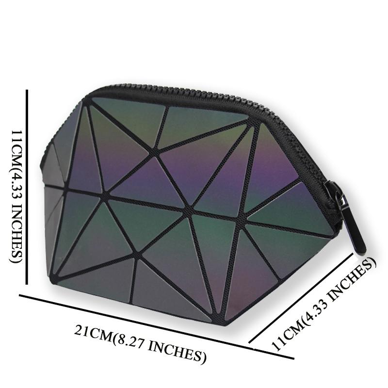 Luminous Geometric Folding Cosmetic Make Bag PeekWise