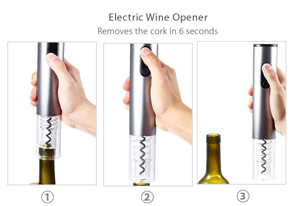 Electric Cordless Wine Bottle Opener PeekWise