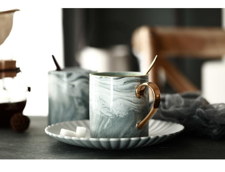 Marble Porcelain Coffee Mug