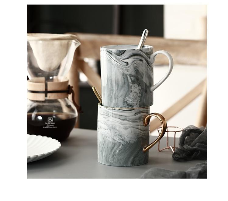 Marble Porcelain Coffee Mug