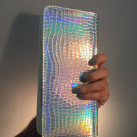 Thumbnail for Hologram Effect Zipper Clutch Bag PeekWise