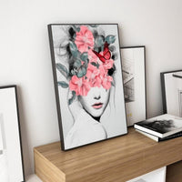 Thumbnail for Flower Girl Portrait Canvas Painting PeekWise