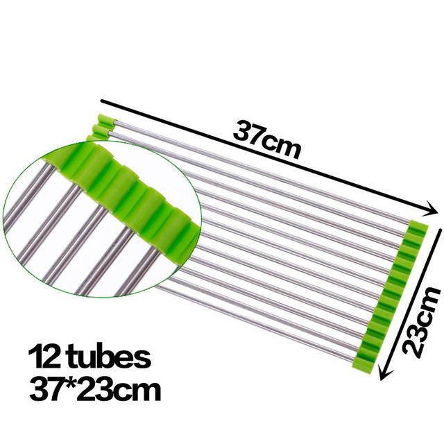 Multi-Purpose Roll-Up Dish Vegetable Drying Rack PeekWise