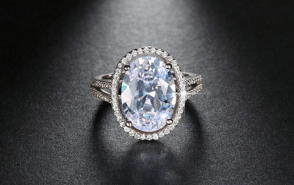 Oval Cut 6ct CZ Ring