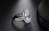 Thumbnail for Oval Cut 6ct CZ Ring