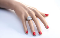 Thumbnail for Oval Cut 6ct CZ Ring