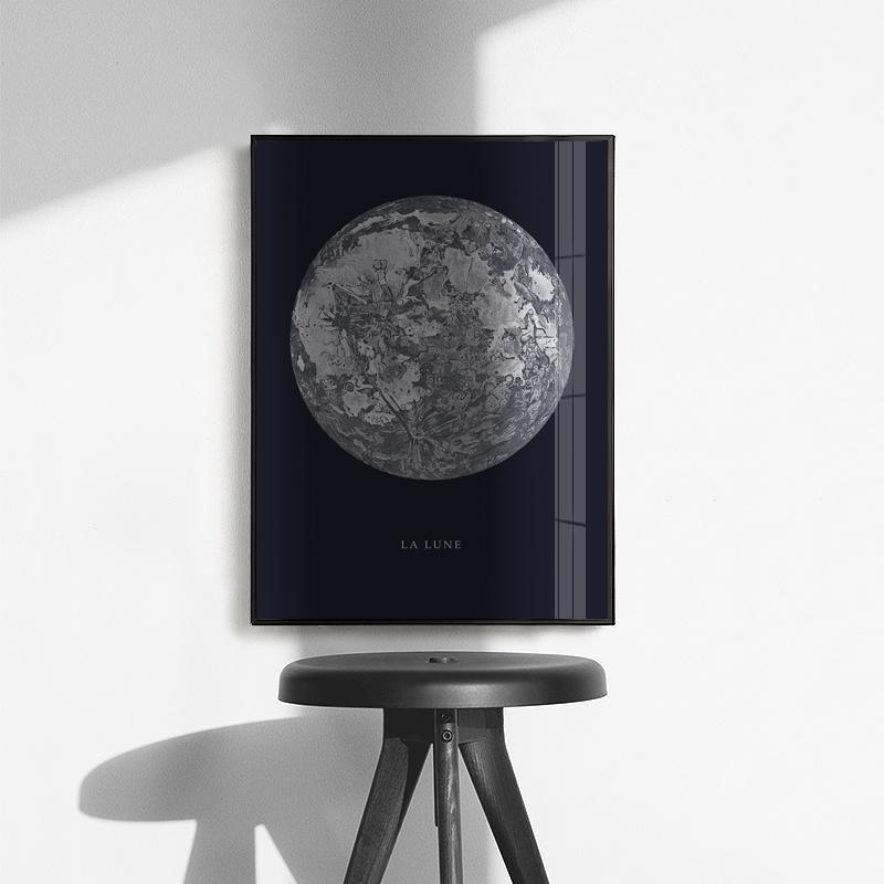 Moon Canvas Poster PeekWise