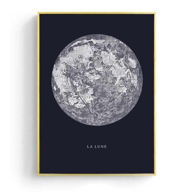 Moon Canvas Poster PeekWise