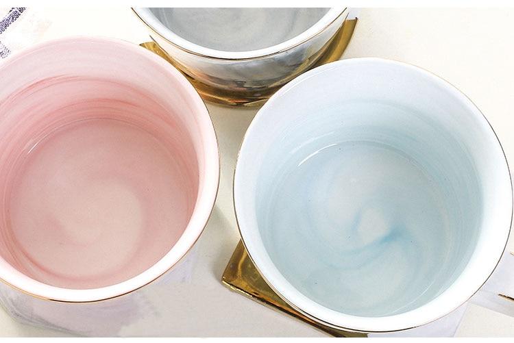 Marble Porcelain Mr & Mrs Coffee Mugs