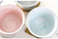 Thumbnail for Marble Porcelain Mr & Mrs Coffee Mugs