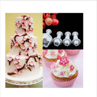 Thumbnail for 4 Piece Set - Plum Flower Shape Pastry Decorating Tools
