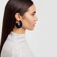 Thumbnail for Nora - Flat Semi Hoop Earrings