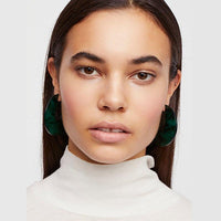 Thumbnail for Nora - Flat Semi Hoop Earrings