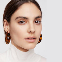 Thumbnail for Nora - Flat Semi Hoop Earrings