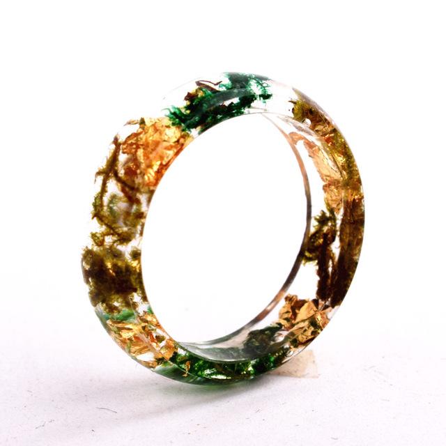 Flower Resin Rings