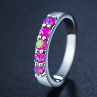 Thumbnail for Simple Colored Fire Opal Rings