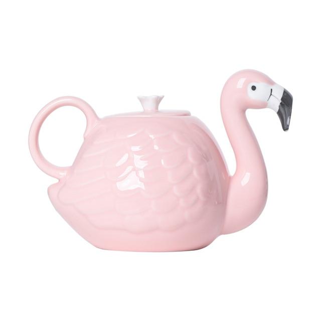 Flamingo Teapot & Mug