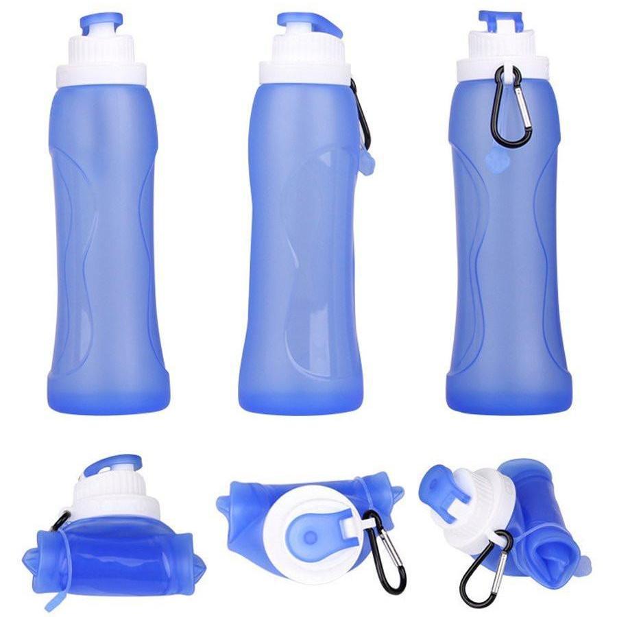 Collapsible Silicone Sports Water Bottle