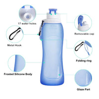 Thumbnail for Collapsible Silicone Sports Water Bottle
