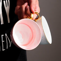 Thumbnail for Hand-Painted Coffee Cup Saucer PeekWise