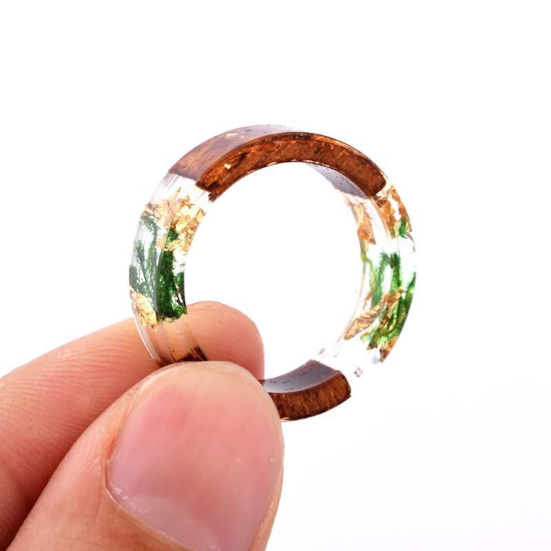 Flower Resin Rings