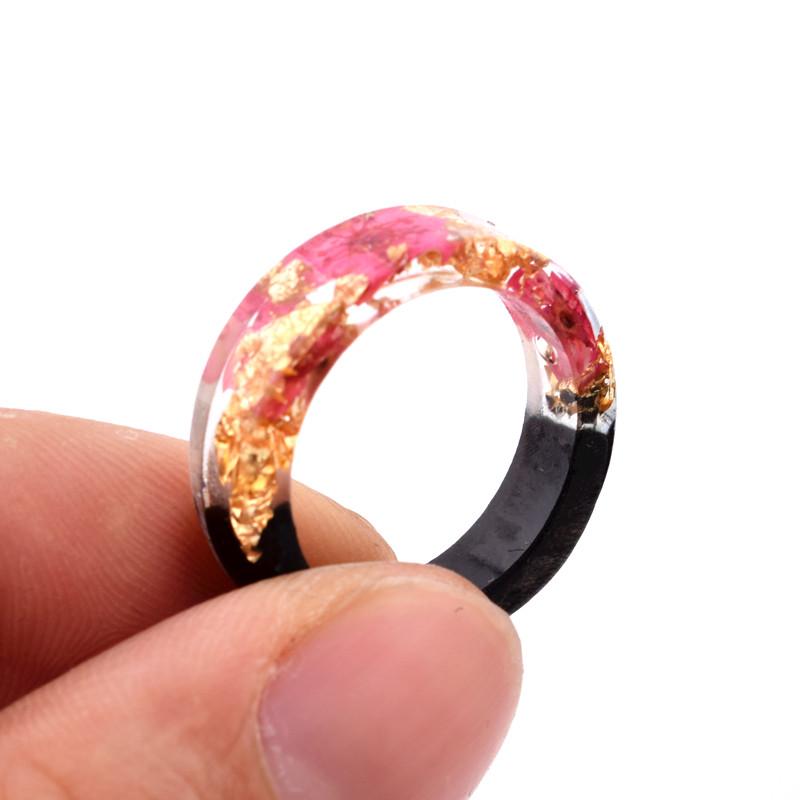 Flower Resin Rings