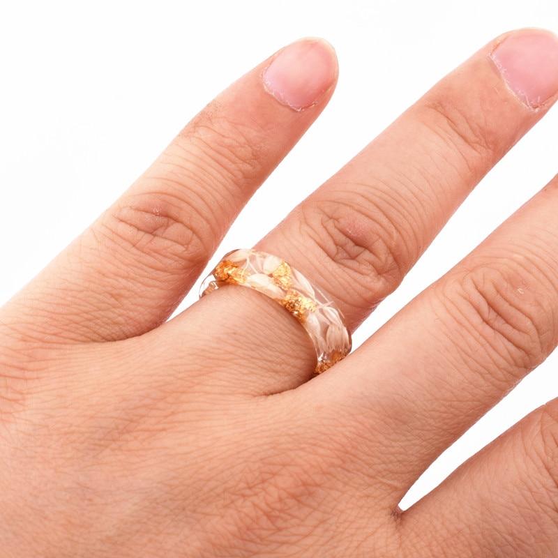 Flower Resin Rings