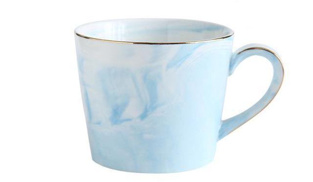 Marble Porcelain Mr & Mrs Coffee Mugs