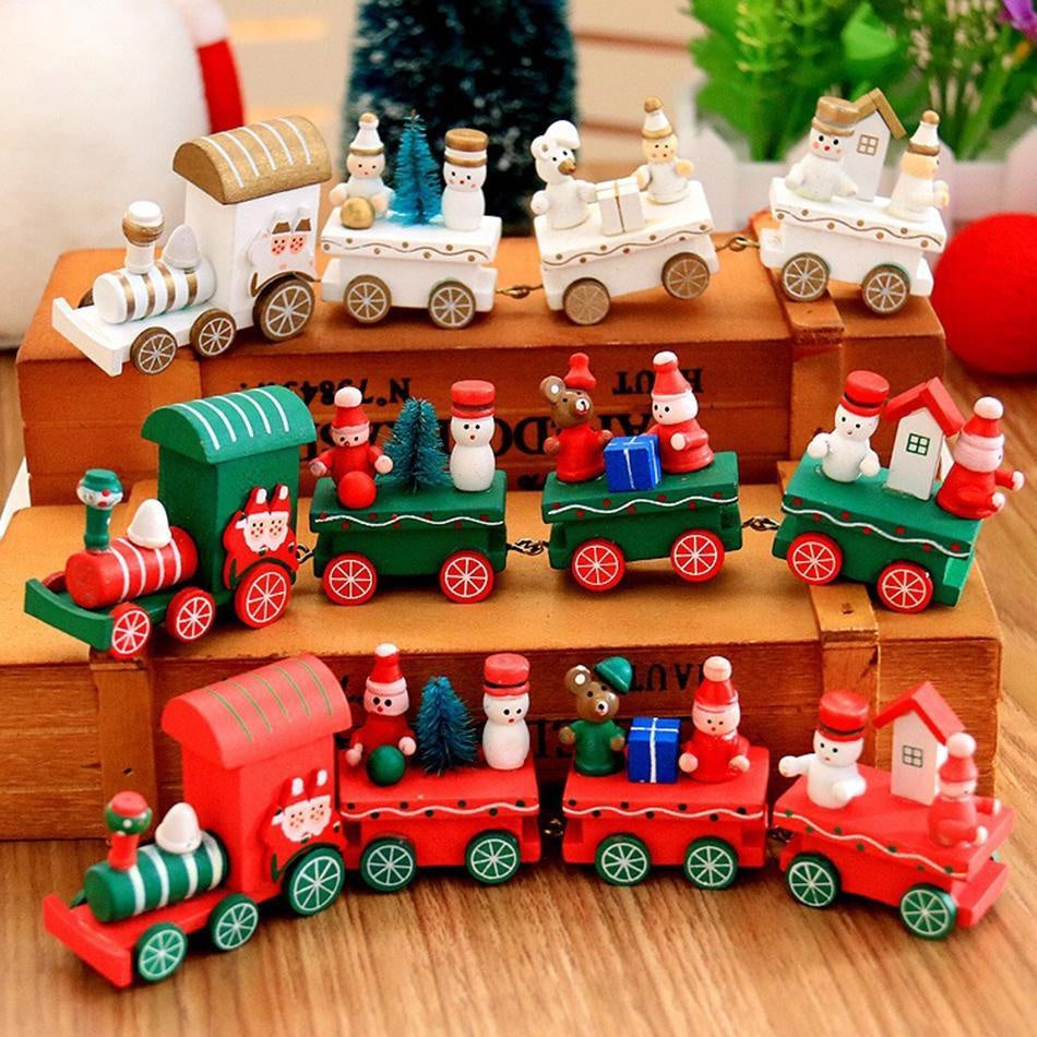 Wooden Christmas Train PeekWise
