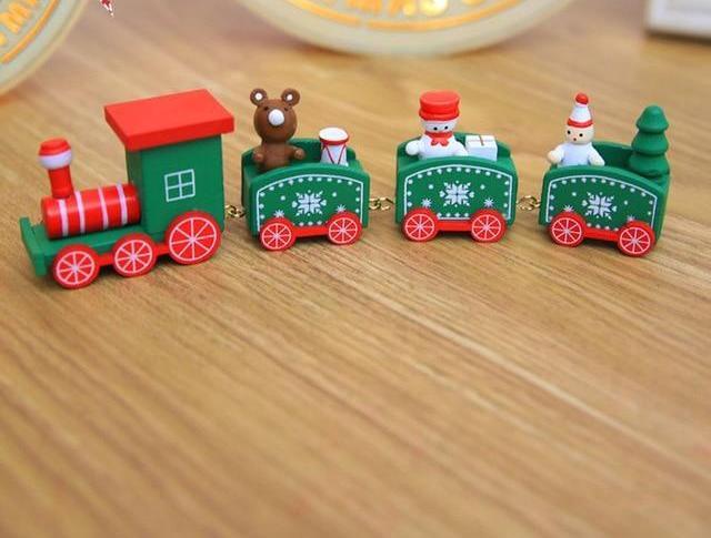 Wooden Christmas Train PeekWise