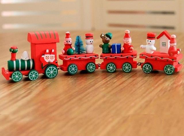 Wooden Christmas Train PeekWise