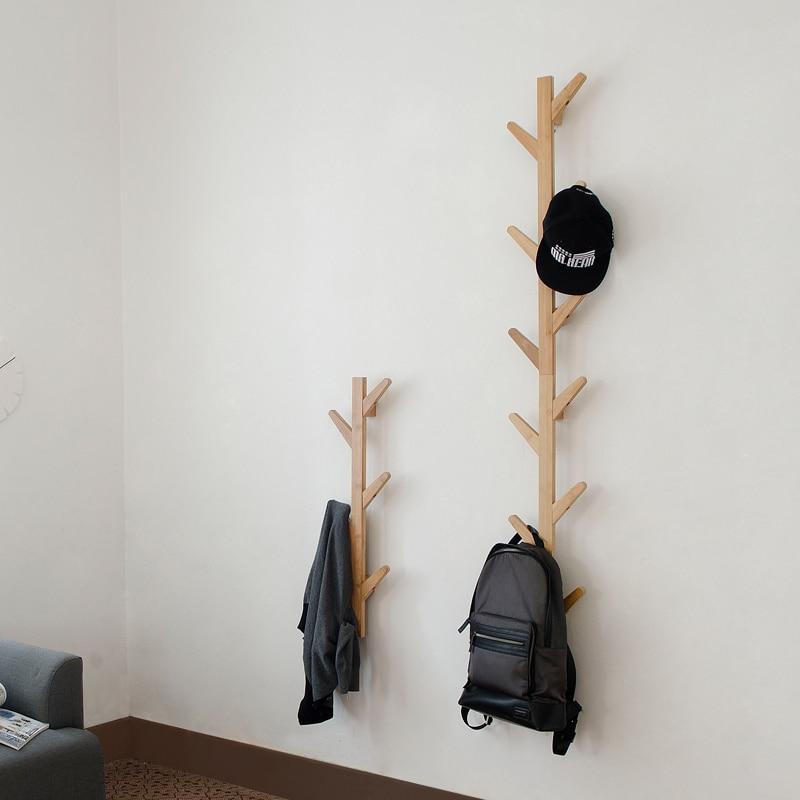 Bamboo Wall Mounted Coat Hanger PeekWise