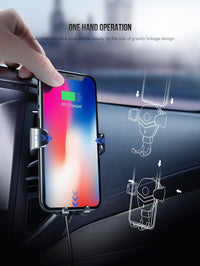 Thumbnail for Fast Qi Wireless Car Phone Charger Holder PeekWise