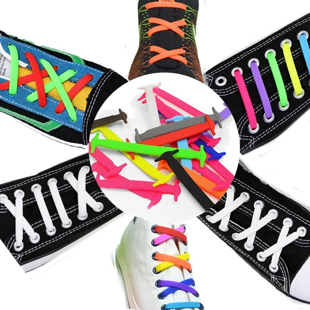 Lazy No Tie Silicon Shoelaces PeekWise