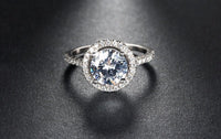 Thumbnail for Circular Crystal Rim 1.4ct CZ Ring