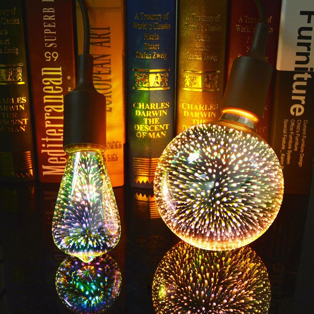 3D LED Holiday Light Bulbs