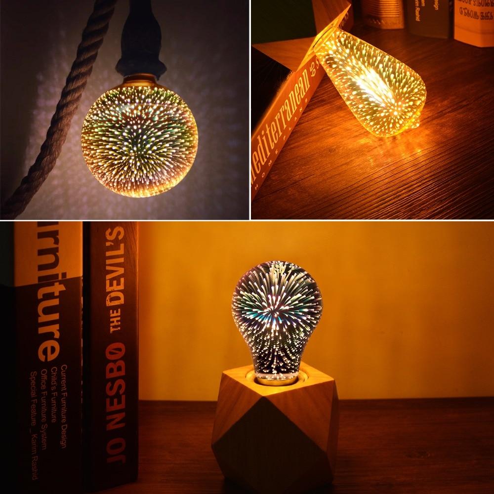 3D LED Holiday Light Bulbs