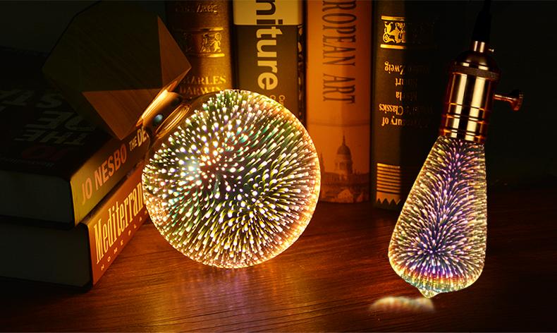 3D LED Holiday Light Bulbs