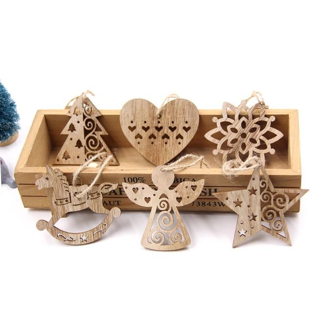 PCS Wooden Ornaments PeekWise