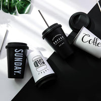 Thumbnail for Travel Mug with Lid & Reusable Straw