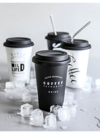 Thumbnail for Travel Mug with Lid & Reusable Straw