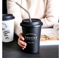 Thumbnail for Travel Mug with Lid & Reusable Straw