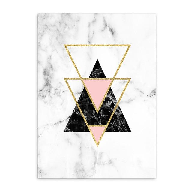 Geometric Marble Pattern Wall Poster PeekWise
