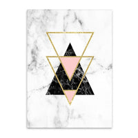Thumbnail for Geometric Marble Pattern Wall Poster PeekWise