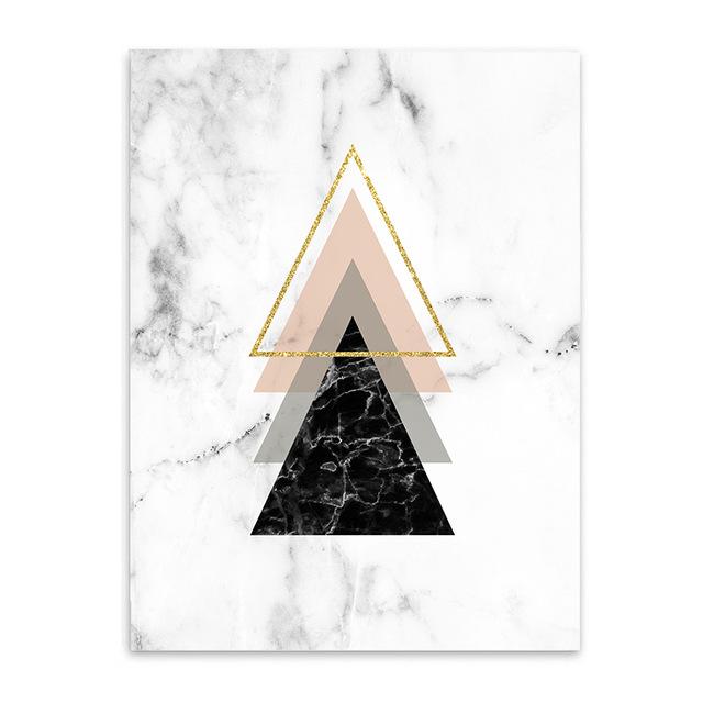 Geometric Marble Pattern Wall Poster PeekWise