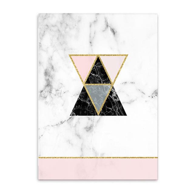 Geometric Marble Pattern Wall Poster PeekWise