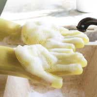 Thumbnail for Magic Silicone Cleaning Gloves (in Pair)